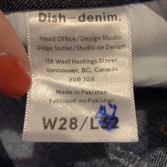 Dish Denim Straight &‎ Narrow Dark Wash Jeans 28 - Picture 13 of 13